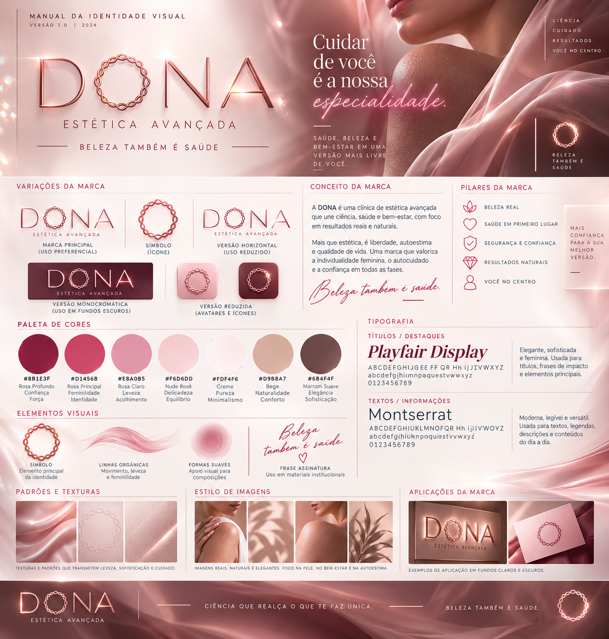 Dona Estética Avançada identity system